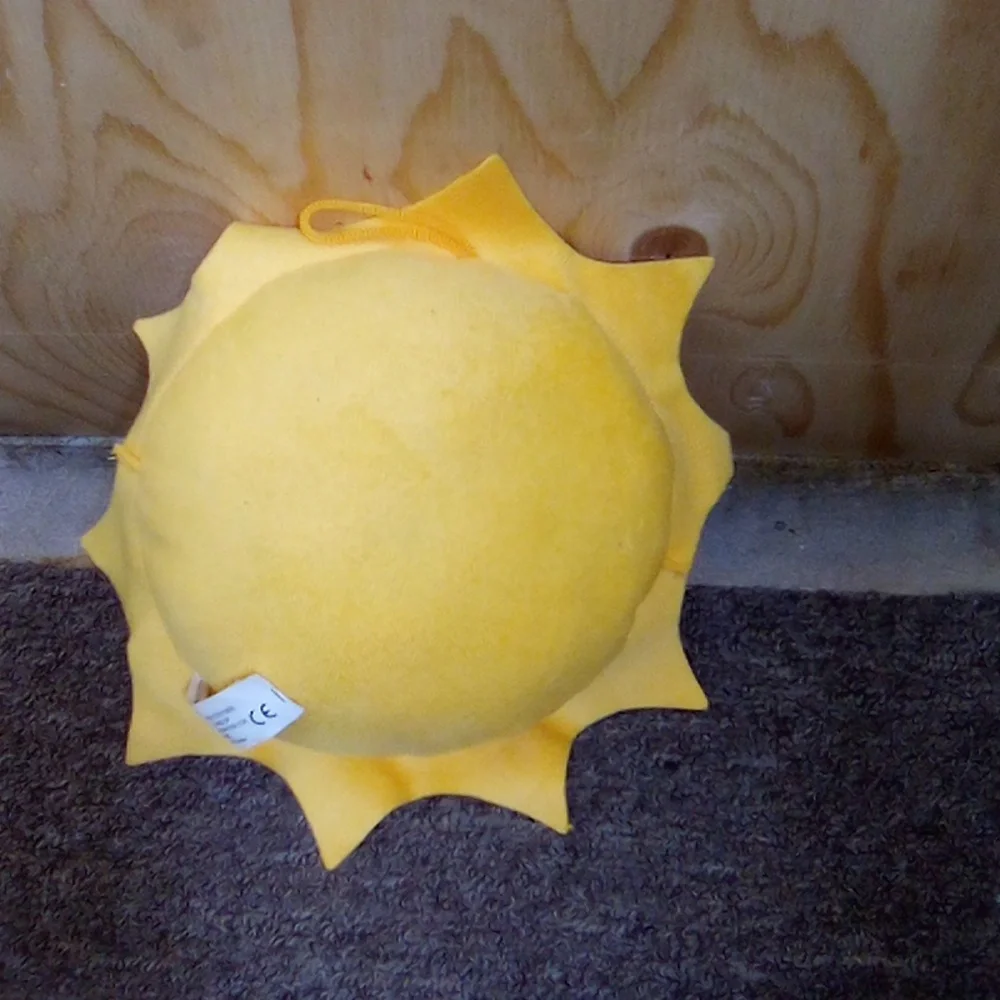 Sunny Smiles Yellow Stuffed Sun Toy